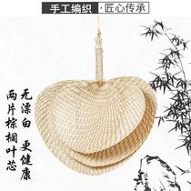 Pu fan Old-fashioned banana fan Summer retro wind brown leaf handmade round fan Grass woven hand-shaking baby mosquito repellent Ji Gong fan