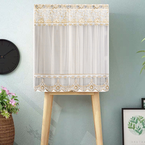 Mirror curtain cover curtain Dresser Feng Shui curtain custom free hole self-adhesive cabinet curtain Finished small curtain