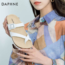Daphne sandals womens summer 2022 new womens shoes 100 hitch surge shoes children a foot pedal herringbone to wear
