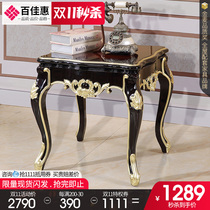 Baijiahui luxury European side a few full solid wood French corner high-end villa furniture square a few H14#