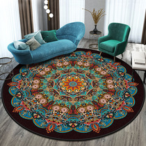 Cross-border ethnic style retro Mandala carpet round carpet Nordic balcony coffee table hanging basket living room decoration mat