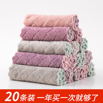 Dishwashing cloth household water absorption does not lose hair and oil household cleaning kitchen supplies rag towel oil hygiene