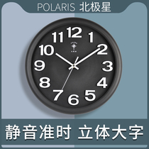 Polaris wall clock Living room household quartz clock Fashion creative clock Personality simple wall clock generation silent watch