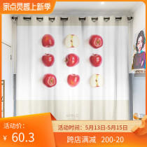 Custom long cord coarse hemp fruit color shading shading shading heat insulation sunscreen bedroom living room finished floor window blinds