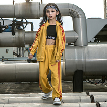 Girls hip-hop suits hiphop performance costumes Liuyi jazz dance clothes loose sweatpants hip-hop tide brand