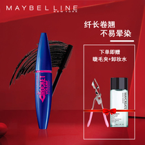 Maybelline flying arrow mascara female slender curl encryption lengthened dense non-sickness waterproof blue fat flagship store