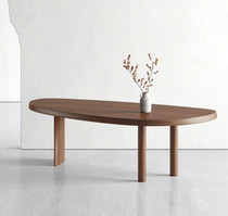 Nordic creative log furniture solid wood dining table simple desk desk special-shaped designer work table long table