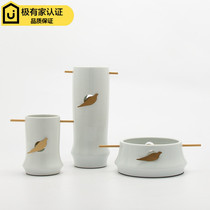 New Chinese modern creative minimalist Ceramic Crafts Pendulum-like Shaped Board Room Living-room Genguan Sales House Soft Adornment