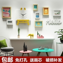 Baby Photo Wall childrens room boy bedroom creative combination non-perforated cartoon photo frame background wall decoration hanging wall