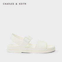 CHARLES & KEITH SPRING and SUMMER WOMENs shoes CK1-71720018 WOMENs SIMPLE word with open toe low heel sandals