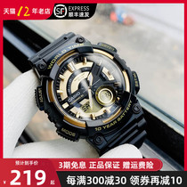 Decennial Power casio Casio Casio Casio Mens sports waterproof students electronic form AEQ-110BW-9A
