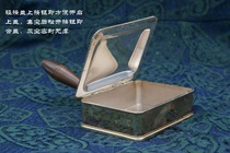 Incense bar-Western American wood handle Metal carved hand-held dining table Bed dust box Dust device