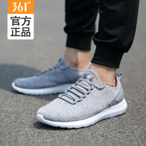 361 sports shoes mens summer breathable mesh light soft bottom flying woven running shoes 361 degrees one pedal mens shoes