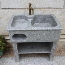 Courtyard Dali stone washing washing pool with washboard balcony stone washing sink whole stone mop Basin Integrated