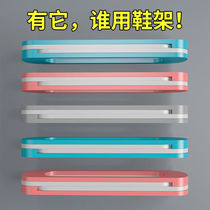 Toilet bathroom door rear wall shoe rack home living room no trace sticker shoe shelf hanging shoes storage space