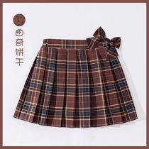 Girl Pleats Pleats Skirt Half Body Dress Women Summer Checkered Children Summer Dress Spring Dress jk2022 New Short Skirts Academy Wind