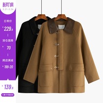 The long section of the spot in the spot section The jacket woman polo collar spring autumn new small sub-Korean version loose with great clothes