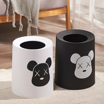 Creative Light Lavish Trash Cans Home Living Room Bedrooms Toilet toilet Toilet Kitchen no lid large size cylinder minimalist