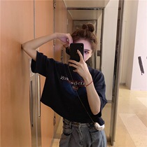 European station ins super fire net red loose short-sleeved T-shirt womens 2021 summer new womens Korean version of the fashion all-match top