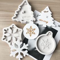 Christmas series mold handmade silicone mold froth aromatherapy plaster mold white soft film