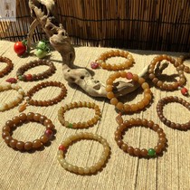 (Support re-inspection) Xishi Xinjiang Hetian Jade seed material hand string sheep fat jade sugar jade yellow jade Jasper blue and white jade