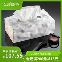 Danish Essey Creative Red Dot Design Living-room Tea Machine Inside brief Folds Tissues box No bottom extraction paper Box