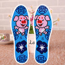 Buy 3 get 1 buy 5 get 2 dont fade 12 Zodiac sign semi-finished products cross stitch pinhole printing shoes cushion with needle and thread