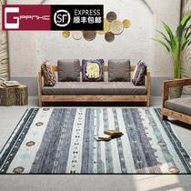 High-end brand Nordic Moroccan carpet living room simple modern ins ethnic sofa coffee table mat carpet bedroom