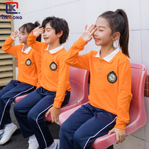 Primary school uniform Spring and Autumn long sleeve T-shirt trousers suit kindergarten Garden uniform photo clothing sports meeting