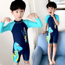 Student swimsuit female conservative cute summer new children's one-piece swimsuit boy baby hot spring swimsuit