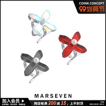 MARSEVEN flower arrangement series star ear clip original design earrings 925 sterling silver earring