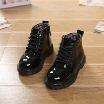  Winter childrens snow boots1-2-3-4 years old 5 female baby single leather shoes 6 girls 7 boys velvet cotton shoes short