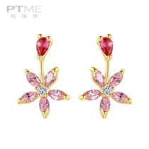 Earrings Simple Female Sterling Silver Korean Temperament Small Joker hipster Flower Earrings Sleeping without Ear Ornaments