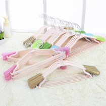 Clothes rack wholesale household clothes rack plastic wardrobe coat non-slip wide shoulder seamless hanger support 30