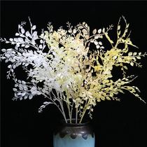 7-fork high-branch six-leaf grass wedding soft-fitting model room home flower arrangement green plant matching simulation plant artificial flower