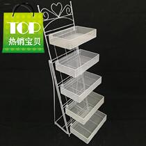 Cosmetics shelf display rack multi-layer metal g processing toy store set-up table supplies bedroom hair salon front desk promotion