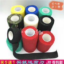 5 free 1 elastic self-adhesive bandage to prevent strain Wrist ankle waist and knee Football basketball sports 10 rolls of scissors