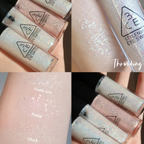 Korea 3CE Pearl liquid eye shadow lying silkworm eye shadow liquid DOUBLE THROBBING PETAL a tear