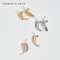 CHARLESKEITH21 design sense ACCESSORIES CK5-42120289 GOLD LEAF VINTAGE LEAF EARRINGS FEMALE