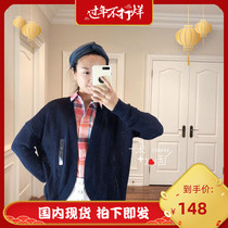 (Spot L) Canadian TOMMY Tommy Ladies Fashion Trend Joker Bold Knitted Cardigan