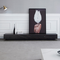 Italian minimalist rock board TV cabinet tea table combination set post-modern luxury simple small family living room cabinet