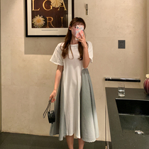 Pregnant women dress summer new maternity dress children summer loose size short sleeve maternity dress summer T-shirt skirt