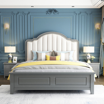 American solid wood bed 1 8 m Double beds Modern minimalist light Extravagant Bed Master Bedroom 1 5 Princess Bed Eurostyle Storage Wedding Bed