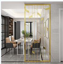 Nordic wind light luxury net red partition porch screen frame living room office hollow decoration wall frame restaurant green partition wall