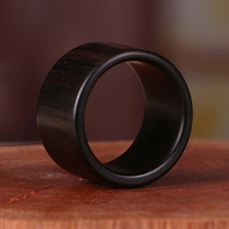 Black sandalwood Finger Men Sandalwood Old Stock Ring Essay Play Craft Business Gift Sandalwood Mens Style Rings