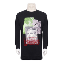 Special 1350-Spring and Autumn Black Mid-Length Sweater Trend Mens Pure Cotton Made in Portugal