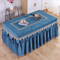 Add velvet thickened new electric furnace cover fire cover rectangular tablecloth fire table cover heating table cover heating table cover plus Cotton