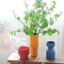 Emulation Japanese hanging bell Horse Drunk Wood Green Leafy Branches Fake Flower Office Shop Clothing Shop Front Desk Decorative Flowers