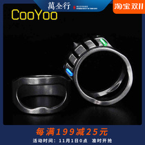 Cool friend coyoo cold ring PLUS ColdRing titanium alloy ring tritium gas lamp survival ring