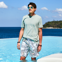 Rider quick-drying loose beach pants light-colored mens casual shorts can be used for water surfing swimming pants trousers seaside vacation